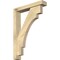 Ekena Millwork Merced Block Rough Sawn Bracket w/ Offset Brace, Douglas Fir, 4"W x 20"D x 28"H BKT0402X20X28MRC05RDF - alternate 1